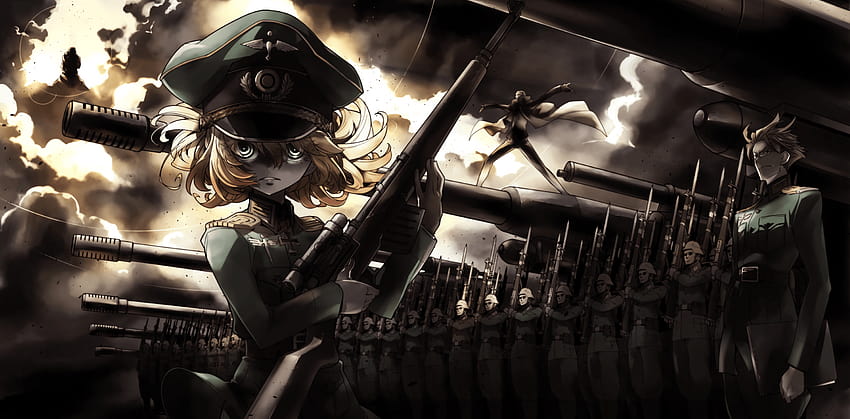 Anime Youjo Senki Tanya Degurechaff, die Saga von Tanya das Böse HD-Hintergrundbild