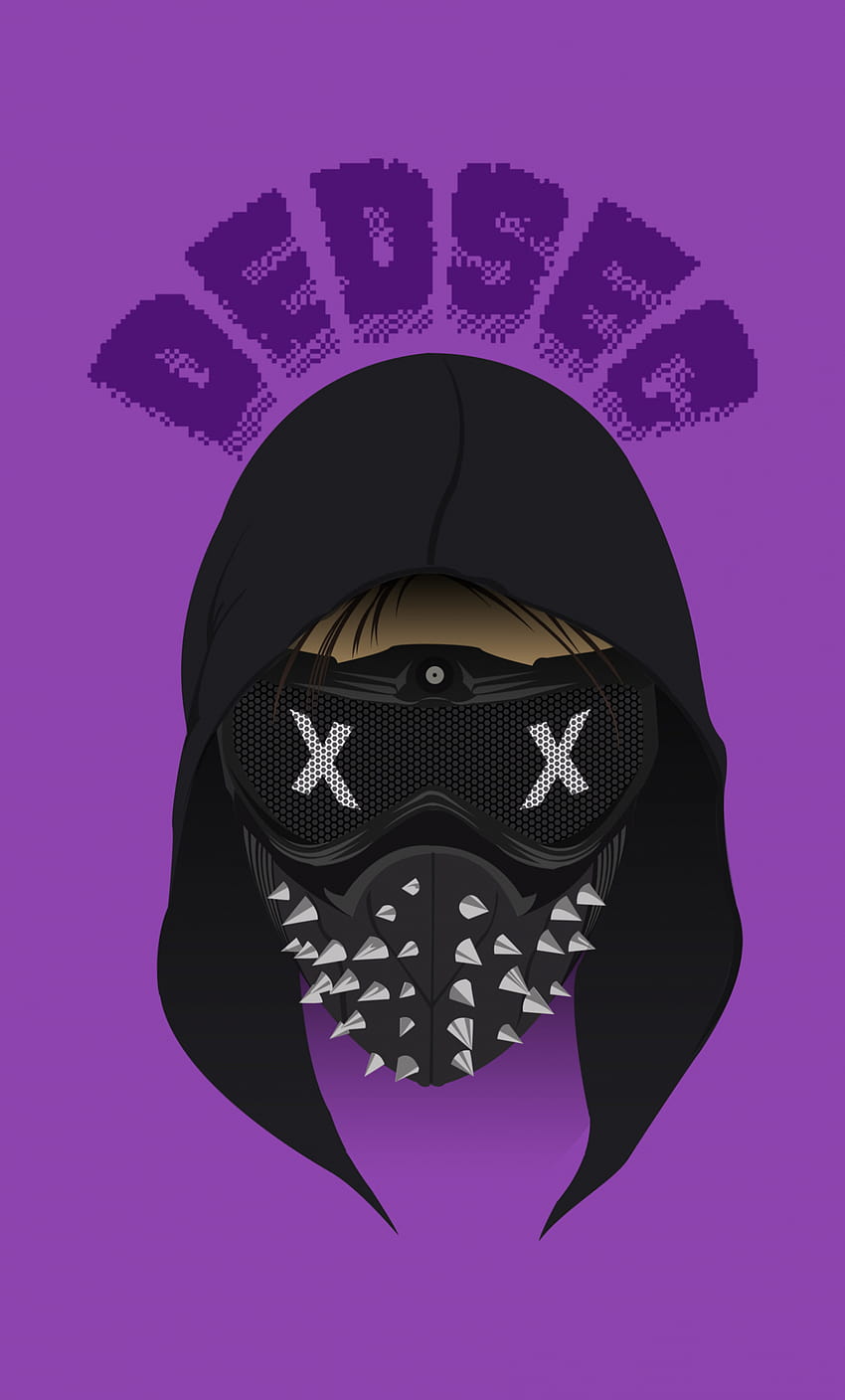 1280x2120 dedsec, watch dogs 2, minimal, purple, video game, iphone 6 plus, 1280x2120 , background, 3400, iphone dedsec HD phone wallpaper