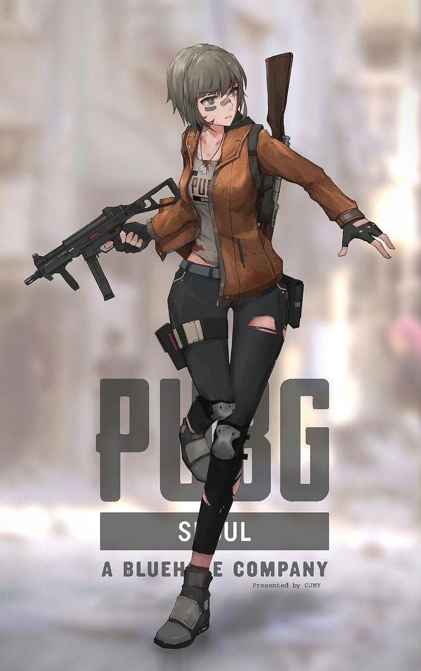 PUBG Anime, Pubg-Outfit HD-Handy-Hintergrundbild