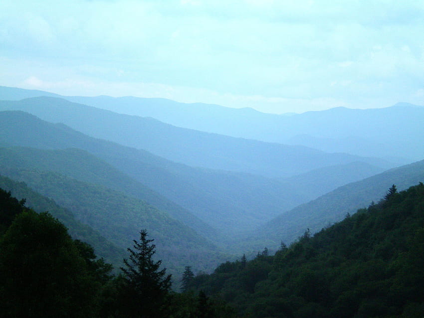 Smoky Mountains Smoky Mountains Tennessee Amanecer desde Newfound, gran amanecer de Smoky Mountains fondo de pantalla