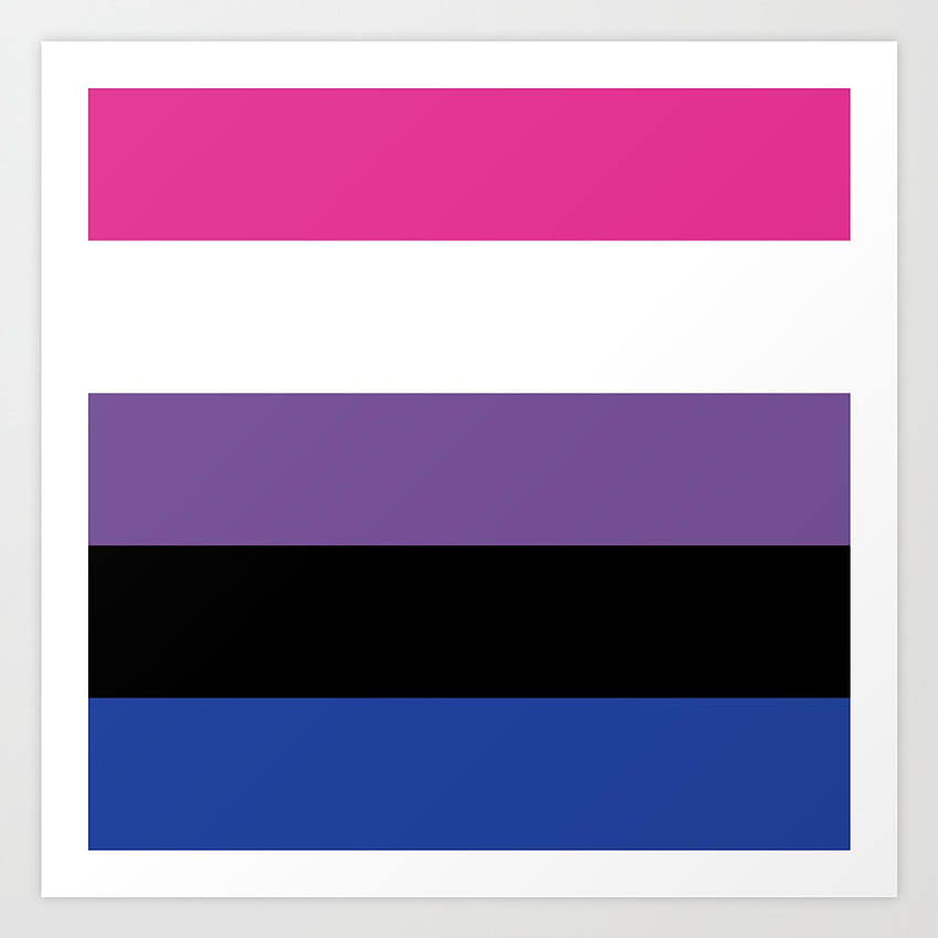 Gender Fluid Flag Art Print by lgbtliberation, genderfluid flag HD phone wallpaper