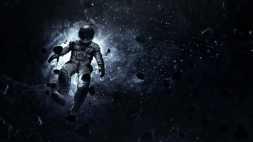 space, Stars, Floating, Depth Of Field, Low Poly HD wallpaper