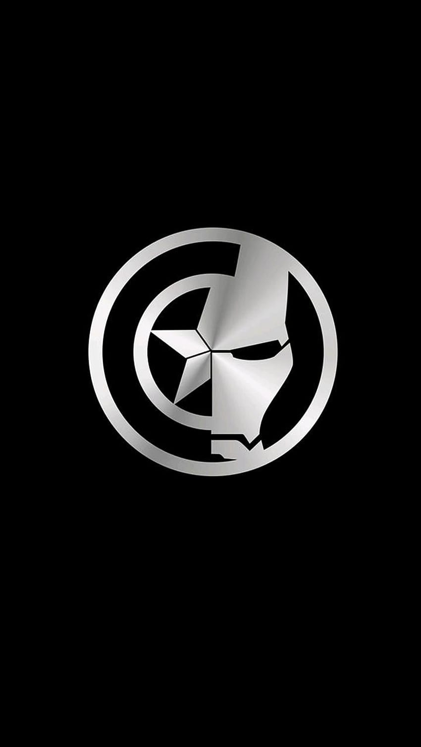 Captain America und Iron Man Symbol, Symbol von Captain America HD-Handy-Hintergrundbild