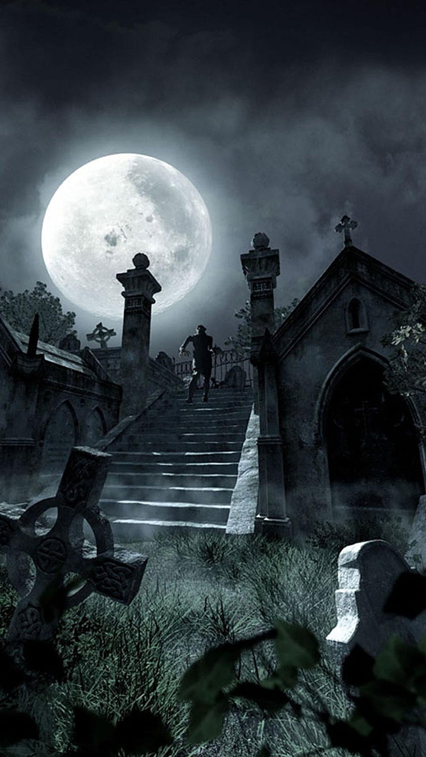 Cemetery Live for Android, cemetery mobile HD phone wallpaper