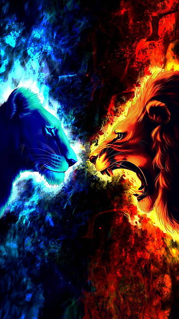 cool ice and fire backgrounds