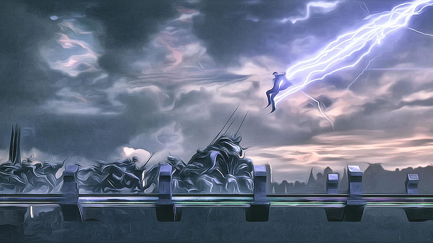 Thor Dios del Trueno Ilustraciones fondo de pantalla