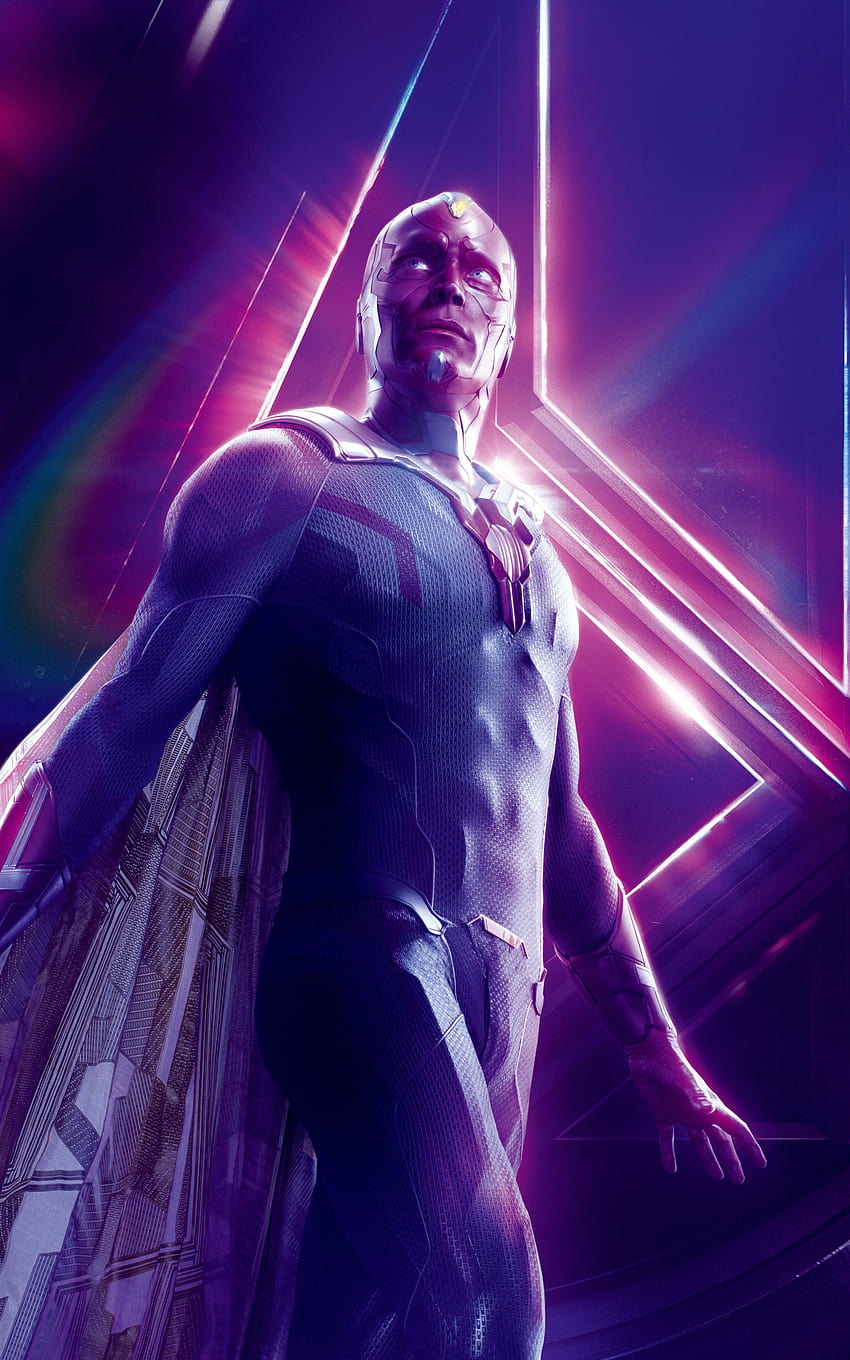 Marvel Vision, weiße Vision HD-Handy-Hintergrundbild