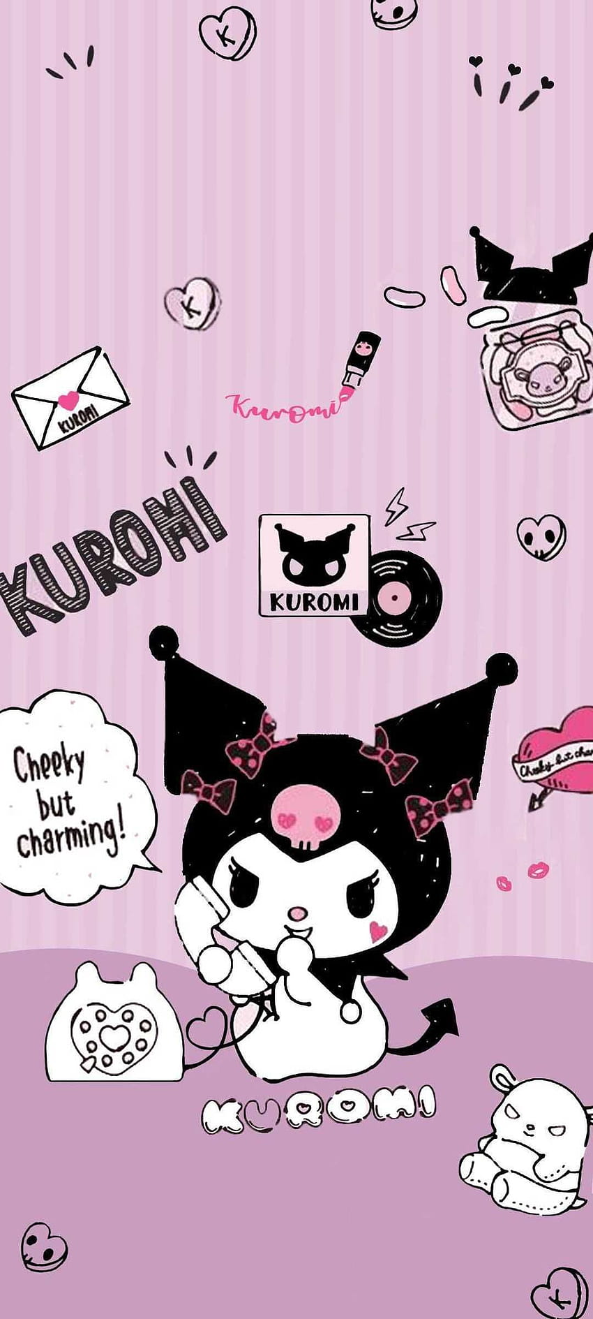 Kuromi Discover more Anime, Cartoon, Hello Kitty, Kuromi, Onegai My Melody wallpa… in 2022 HD phone wallpaper