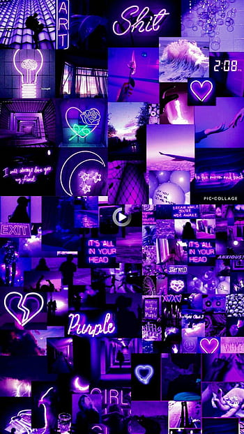 purple neon wallpapers