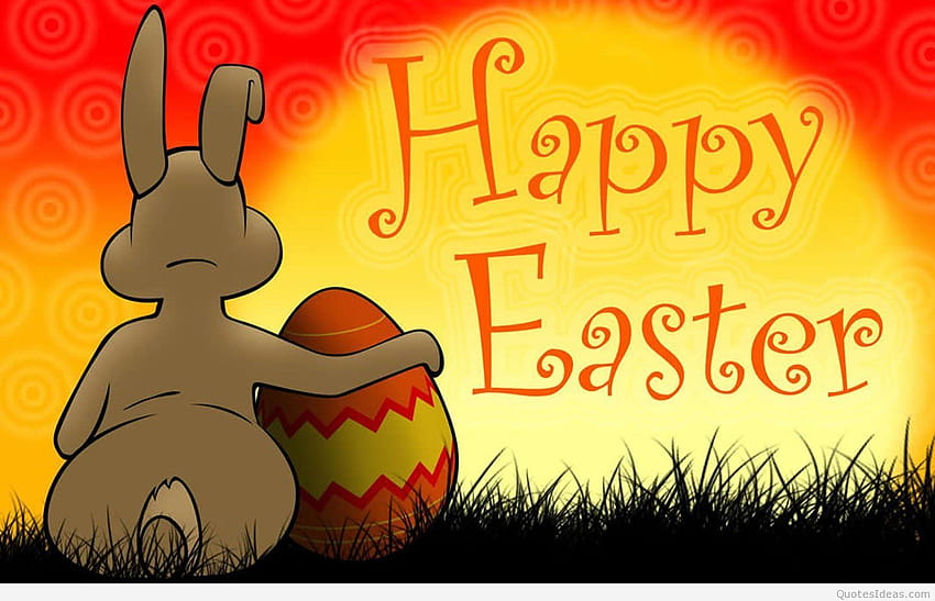 Happy Easter Bunny And Egg, e sfondi, uova di Pasqua e coniglietti Sfondo HD