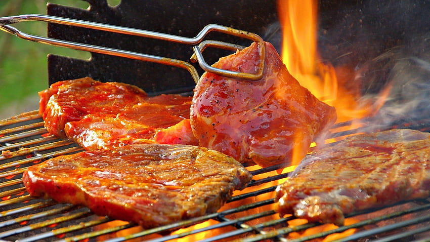BARBECUE meat dinner lunch, churrasco HD wallpaper