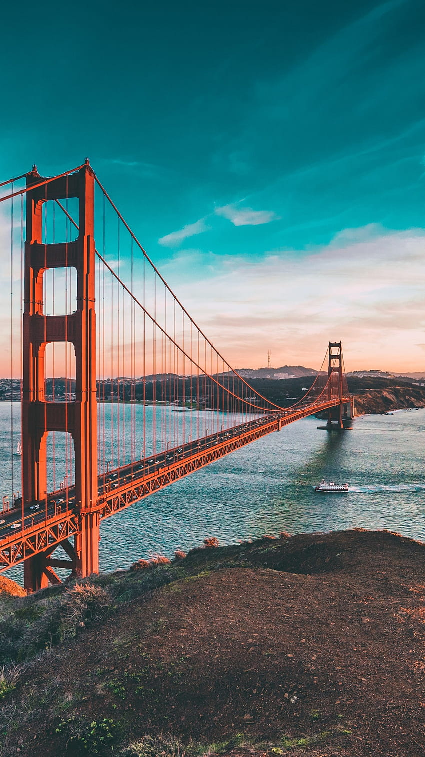 Golden Gate Bridge gepostet von Sarah Simpson, Telefon der Golden Gate Bridge HD-Handy-Hintergrundbild