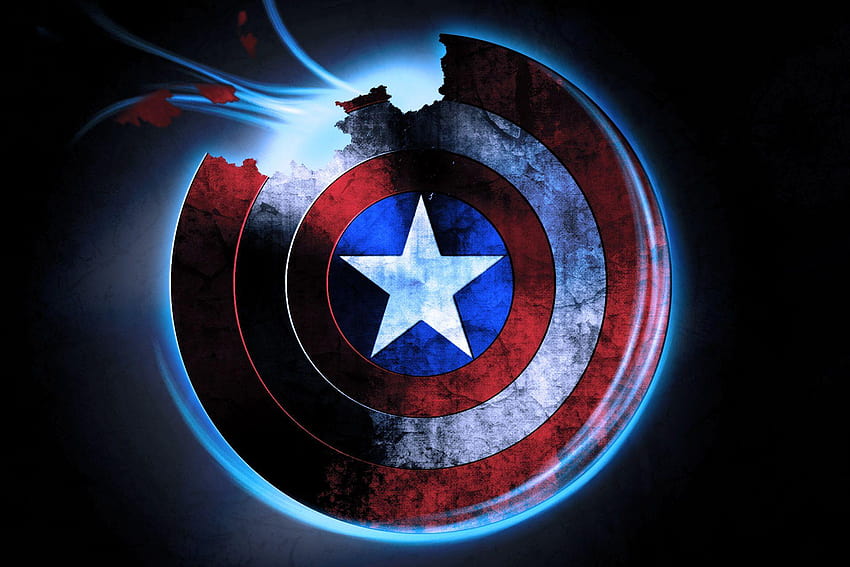 Captain America Shield , Captain America Shield, kapten amerika penuh Wallpaper HD