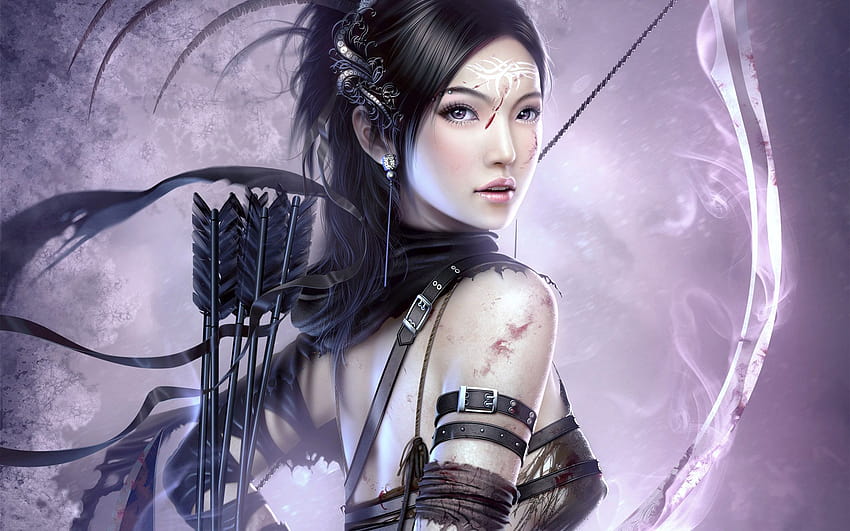 7 Fantasy Female, anime girl chinese warriors HD wallpaper
