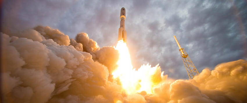 НАСА: изстрелване на ракета [3440x1440] : Широк екран, ракети HD тапет