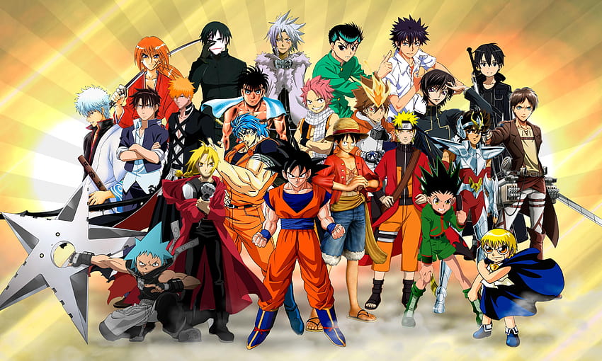 7 すべてのアニメ、アニメのメイン キャラクター 高画質の壁紙