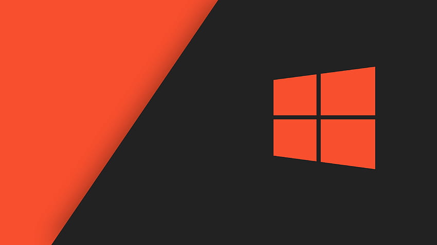Windows 10 Red/Grey by Spectalfrag, red and gray HD wallpaper