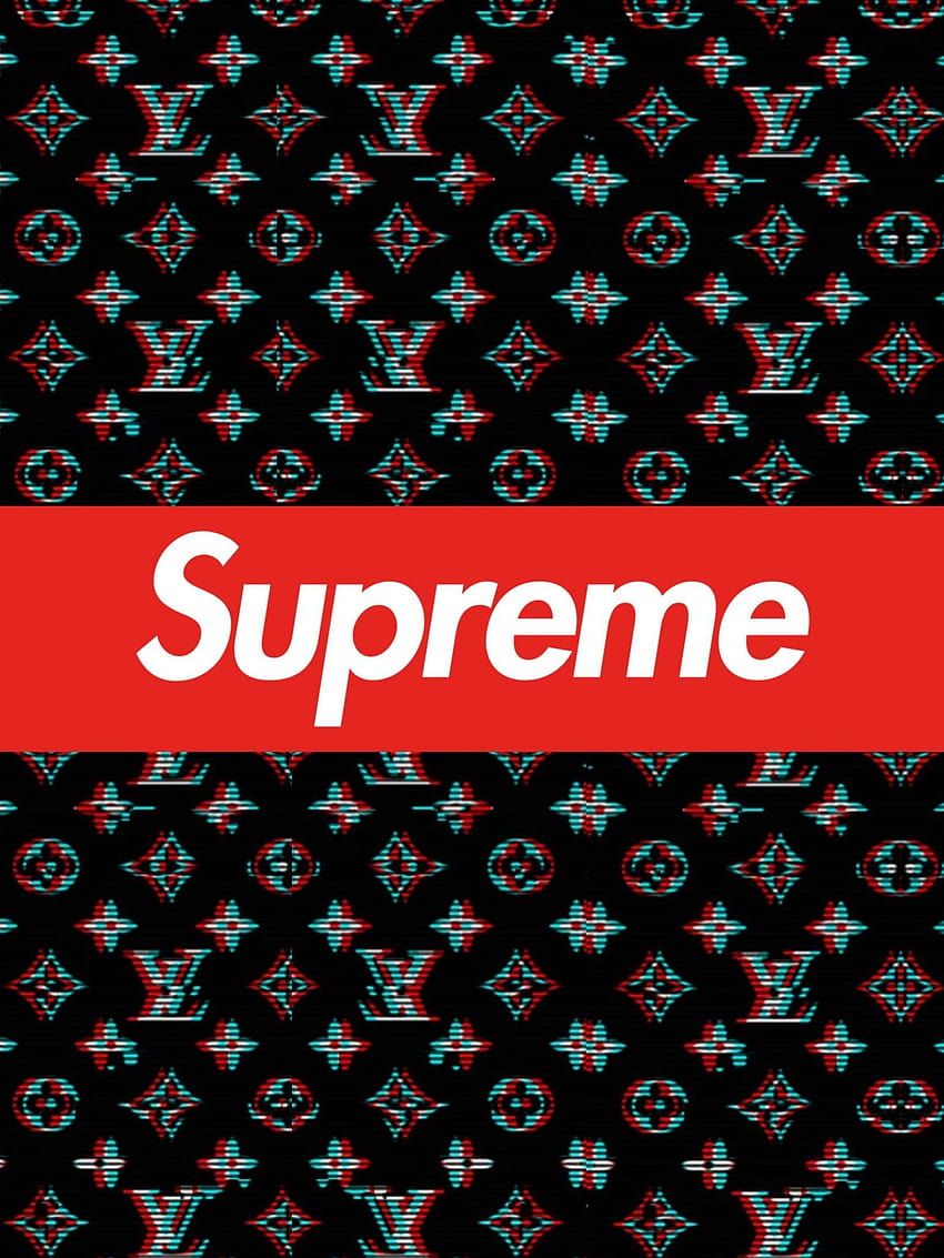 Louis vuitton supreme iphone HD wallpapers