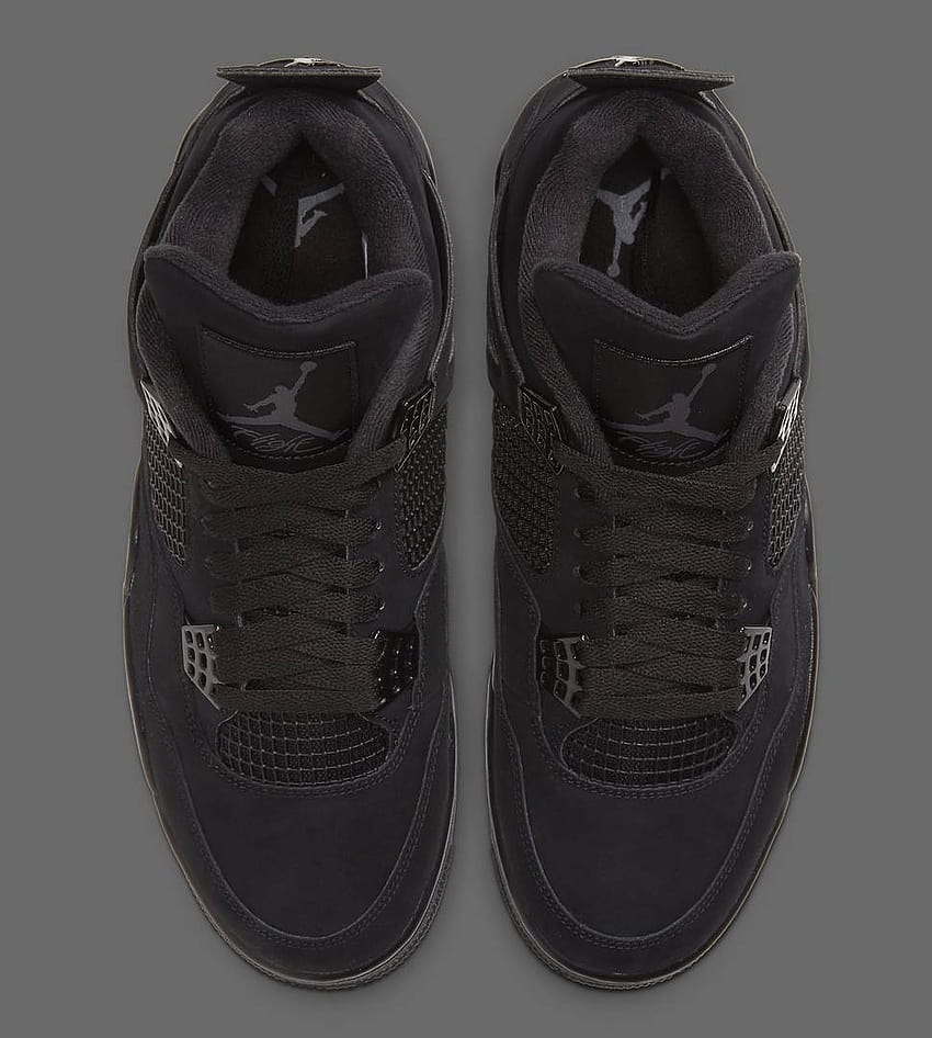 Air Jordan 4 “Black Cat” Пускане рано чрез Nike: Официално, air jordan retro 4 black cat HD тапет за телефон