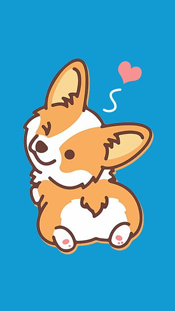 Cute Cartoon Corgi  Doggie Corgi HD phone wallpaper  Pxfuel