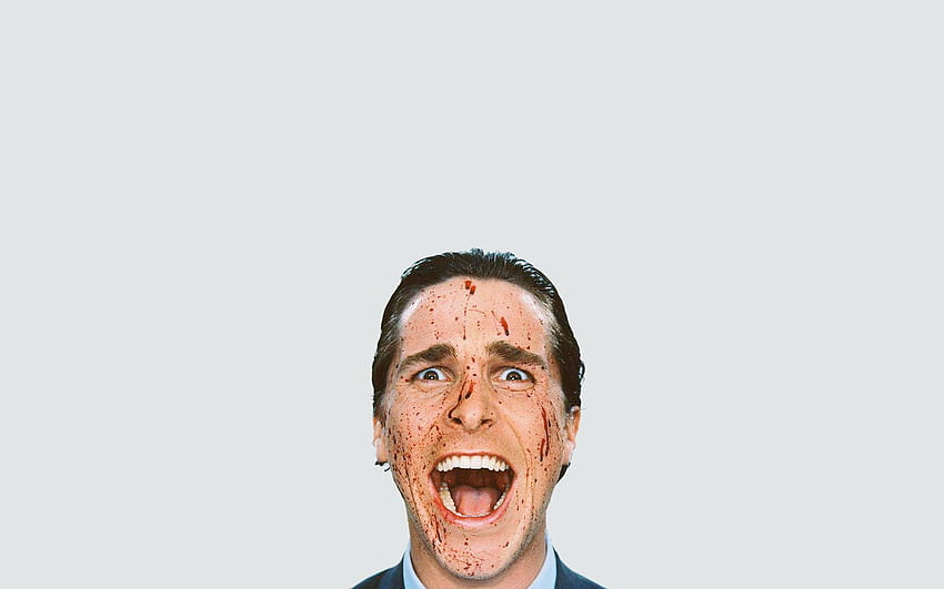 amerykański psychopata Christian Bale Patrick Bateman Tapeta HD