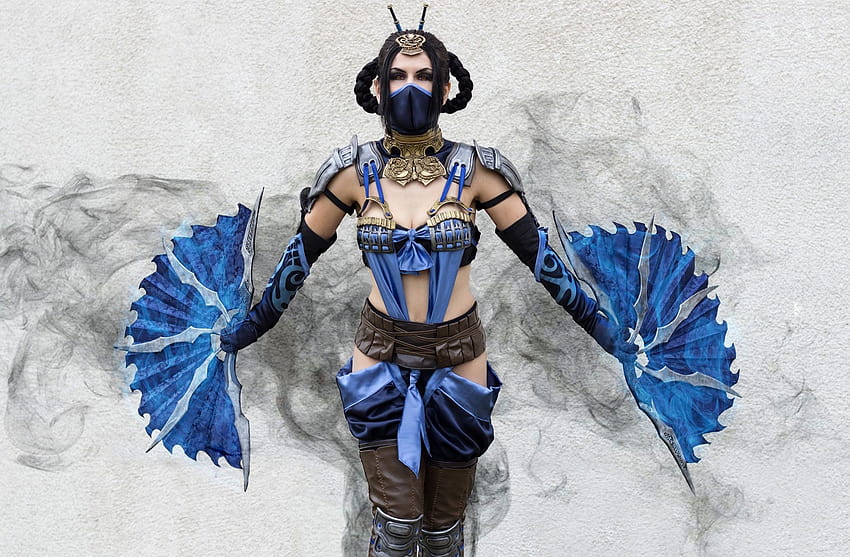 Kobiety Model Cosplay Fantasy Girl Mortal Kombat Kitana, cosplaye Mortal Kombat Tapeta HD