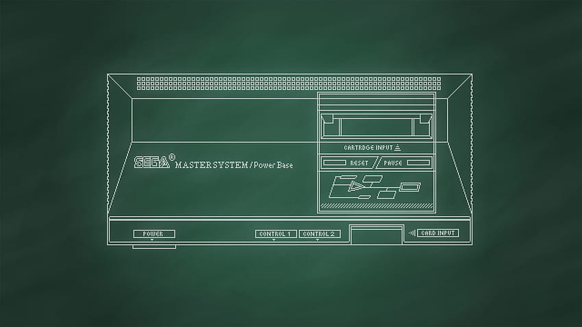 Sega Master System [Chalkboard] by BLUEamnesiac, cool sega master system HD wallpaper