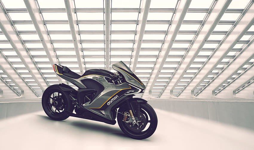 La motocicleta eléctrica Damon Hypersport puede alimentar su casa fondo de pantalla