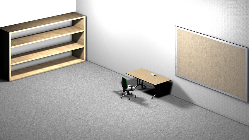 5 Leeres Büro, leeres Bücherregal HD-Hintergrundbild