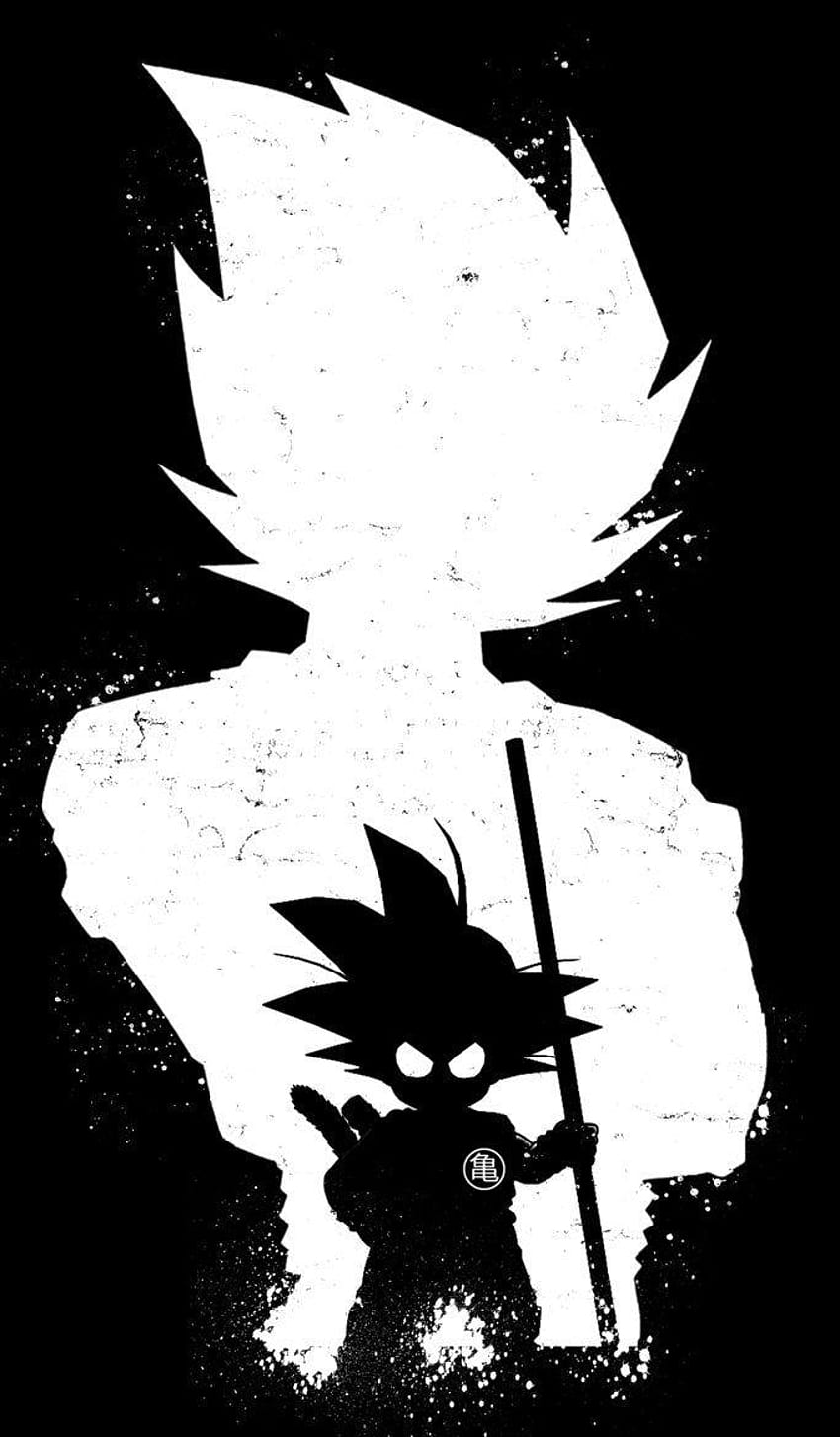 Goku Blanco y Negro, goku negro minimalista fondo de pantalla del teléfono  | Pxfuel