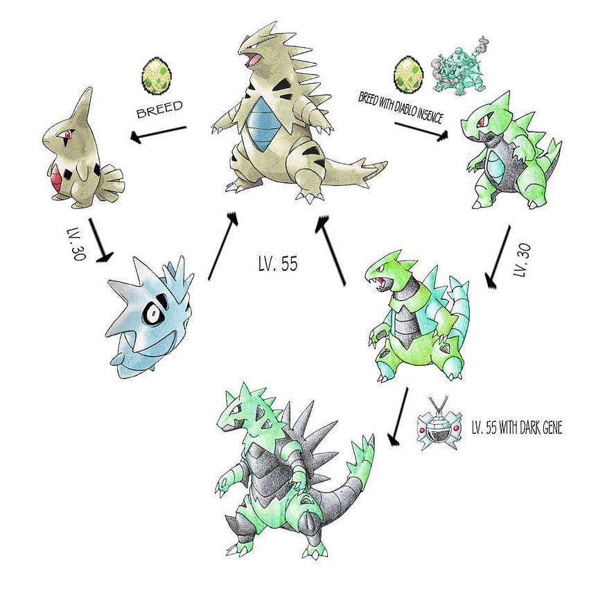 pokemon pupitar evolution chart