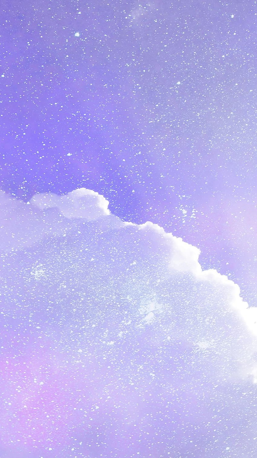 紫色のiPhone、紫色の銀河の美学 HD電話の壁紙