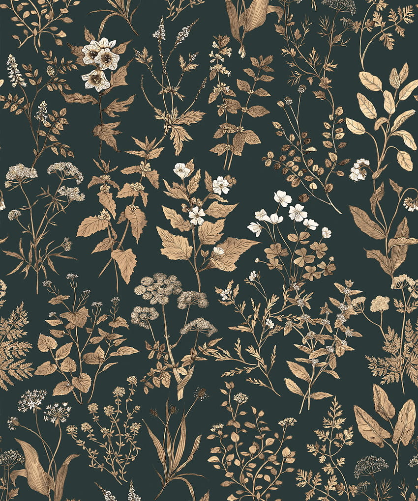 Herbarium Antique • Floral • Milton & King USA HD phone wallpaper