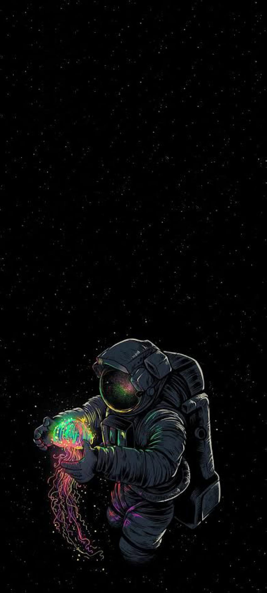 Astronaut, Amoled, Ios, Android, Darkness, Backgrounds, android astronaut HD phone wallpaper