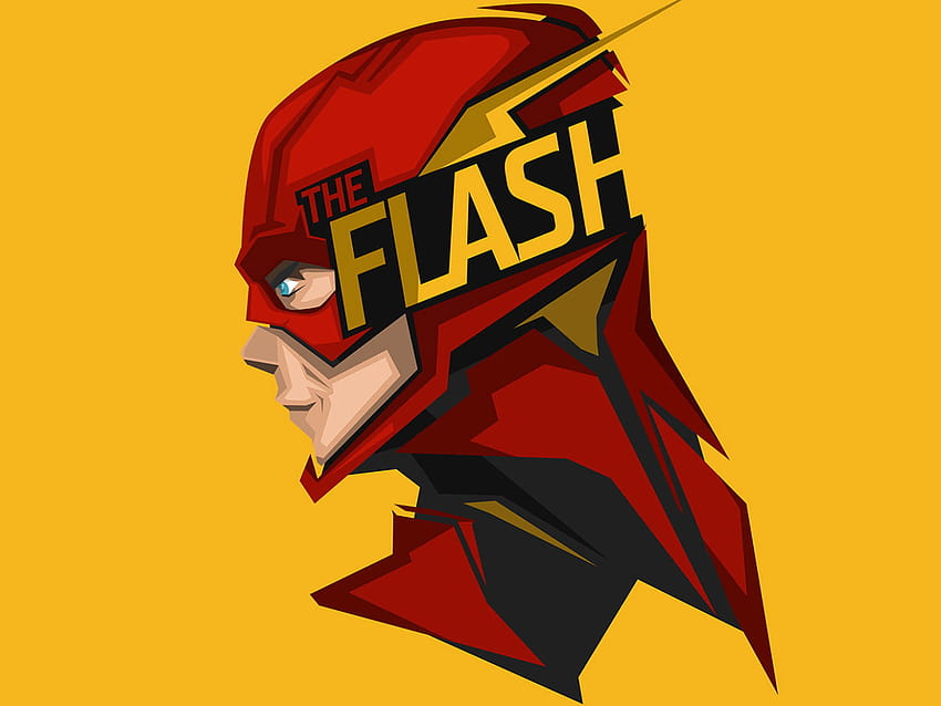 The Flash Digital , Yellow, DC Comics • For You For & Mobile, the flash dc comics computer papel de parede HD