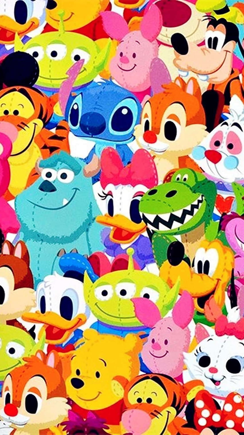 Śliczne i sympatyczne „Postacie z Disneya!”, urocze postacie z Disneya Tapeta na telefon HD