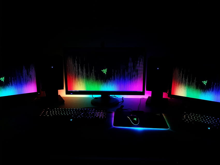 Here's my Chroma setup to go along with the new ! : razer, razer room ...