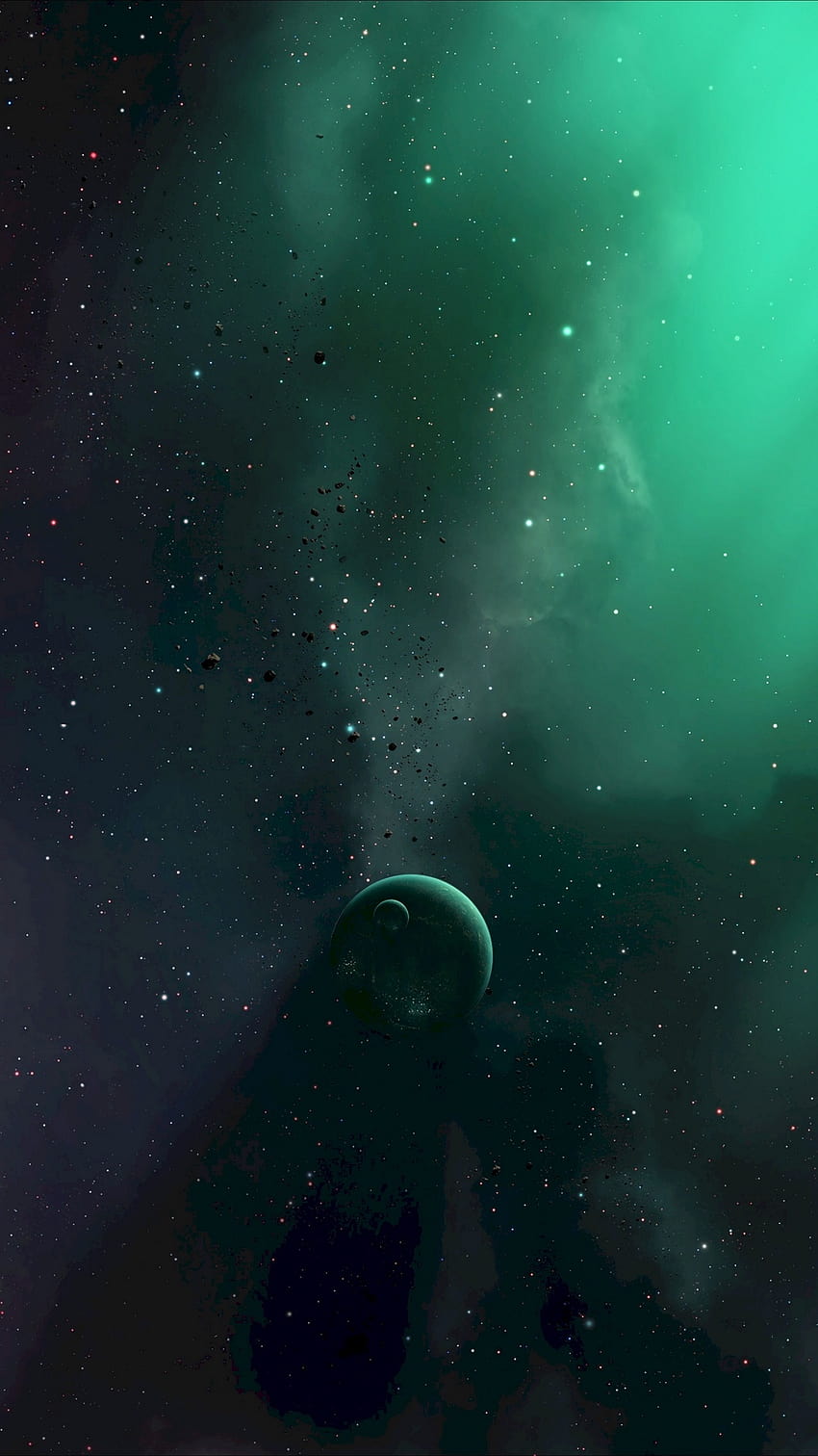 Planet, luar angkasa, bintang, alam semesta, galaksi, luar angkasa – Latar Belakang Keren, planet hijau iphone wallpaper ponsel HD