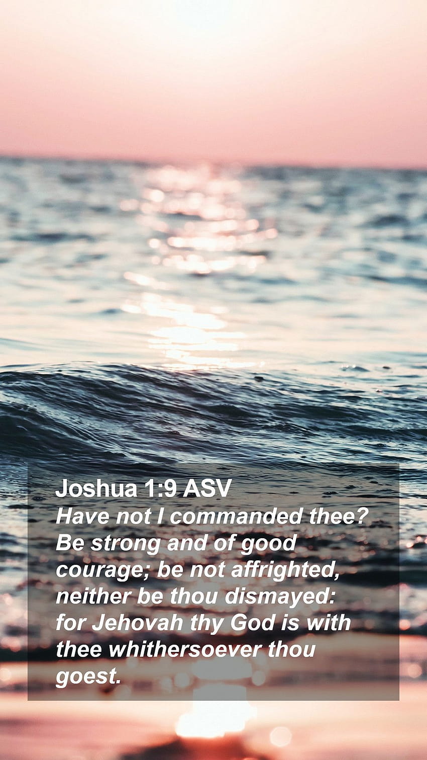 Joshua 1:9 ASV Mobile Phone, joshua 19 HD phone wallpaper