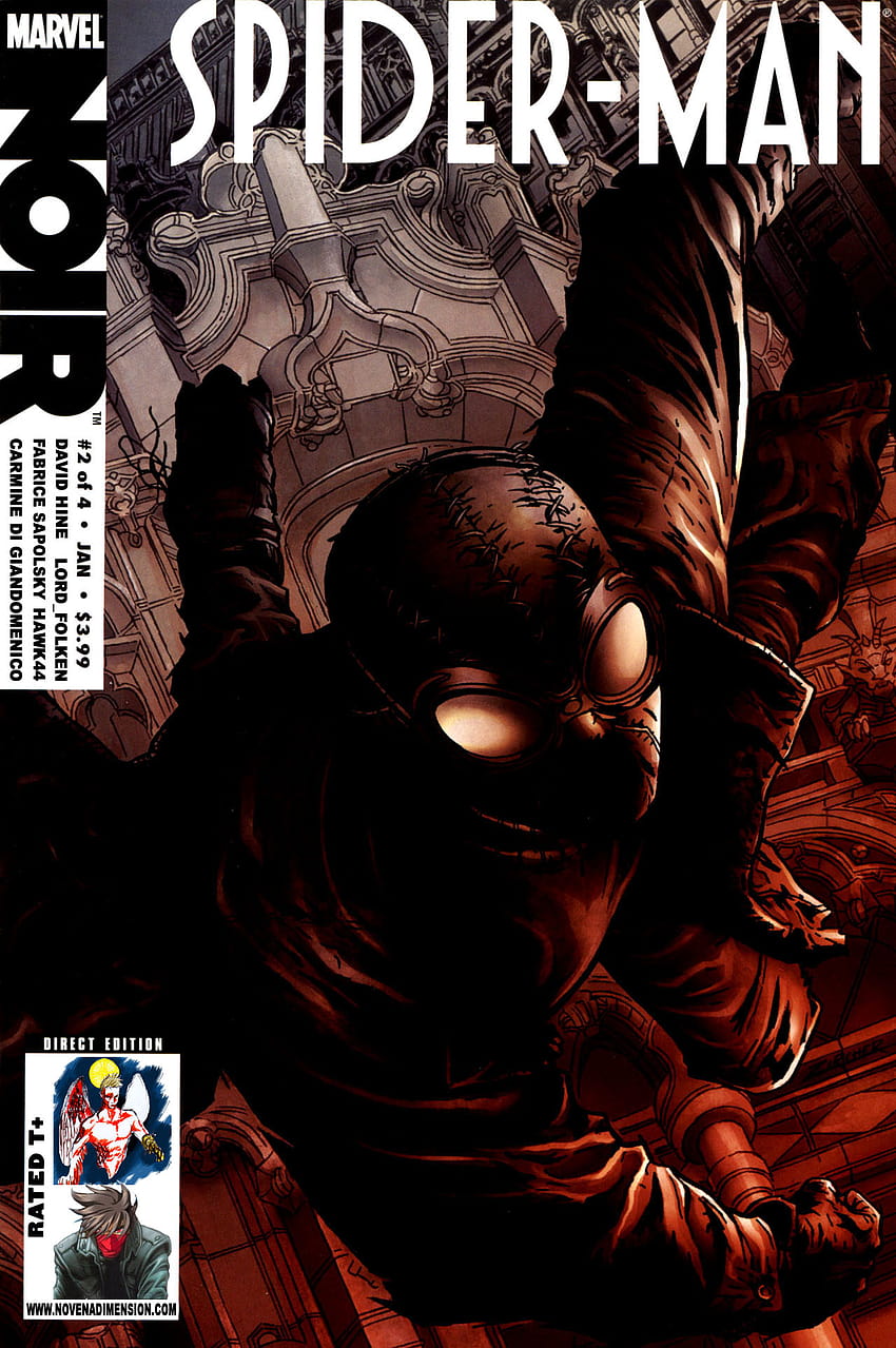 spiderman noir comic 2 by SpidermanNoir, spider man noir marvel comics HD phone wallpaper