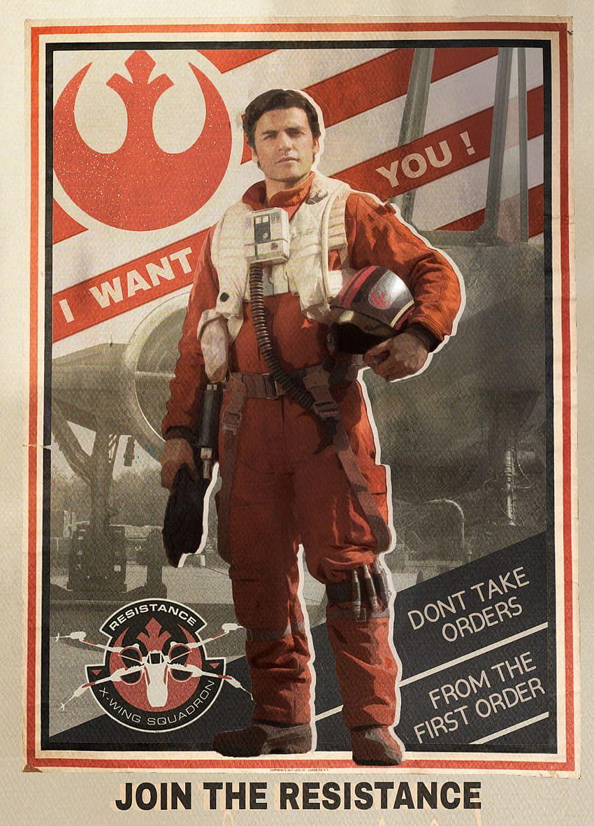 Poe Dameron Poster Boy of the Resistance, poe dameron oscar isaac HD phone wallpaper