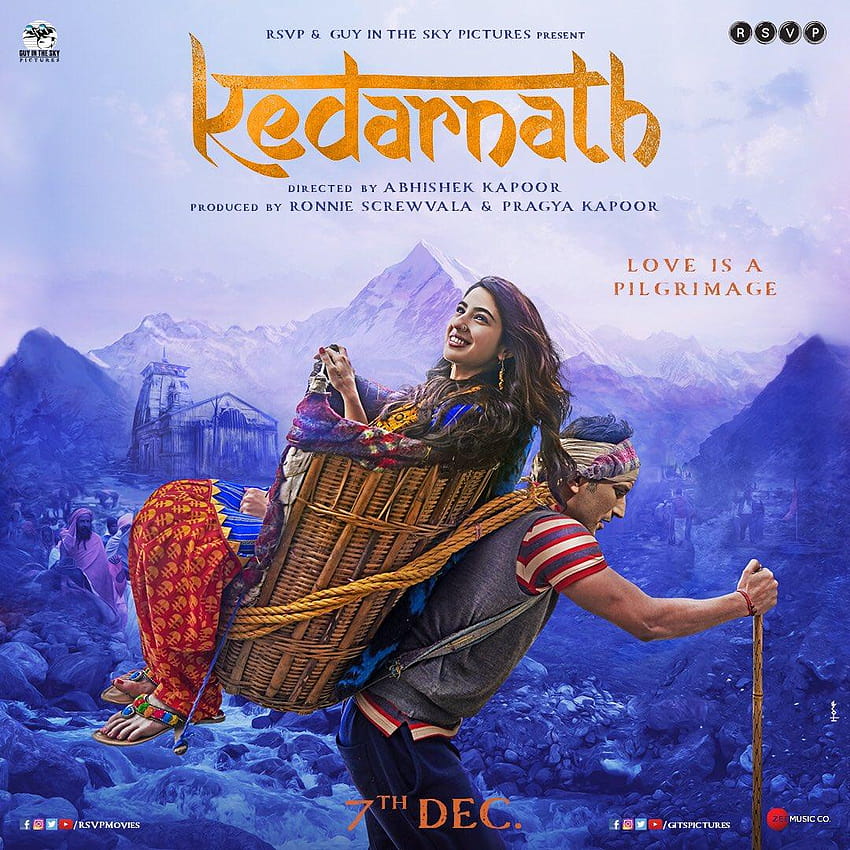 Kedarnath Movie Poster & First Look on Coming HD phone wallpaper