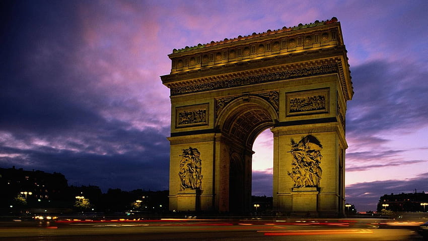 Paryż, Łuk Triumfalny / i Mobile, Łuk Triumfalny w Paryżu Tapeta HD
