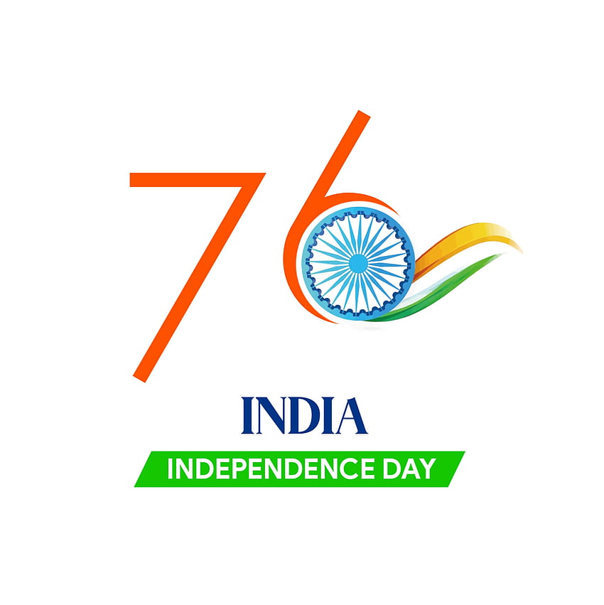 76th independence day of india Royalty Free Vector Image