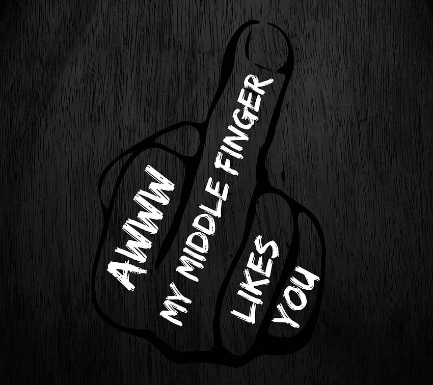 Middle Finger by ____S, my middle finger likes you HD wallpaper