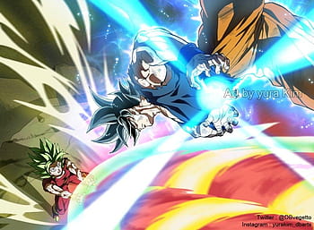 My drawing of UI Goku vs Kefla! Used the split second before his HD ...