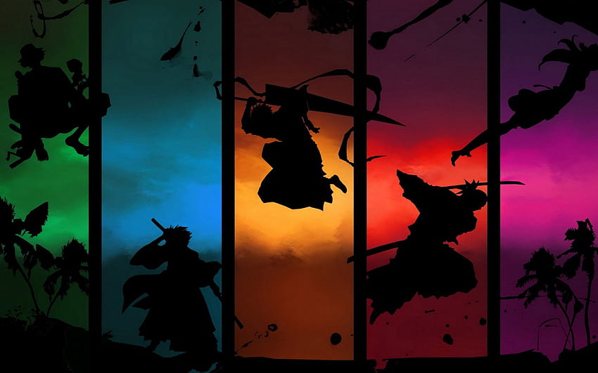 ninja anime shadow cool HD wallpaper