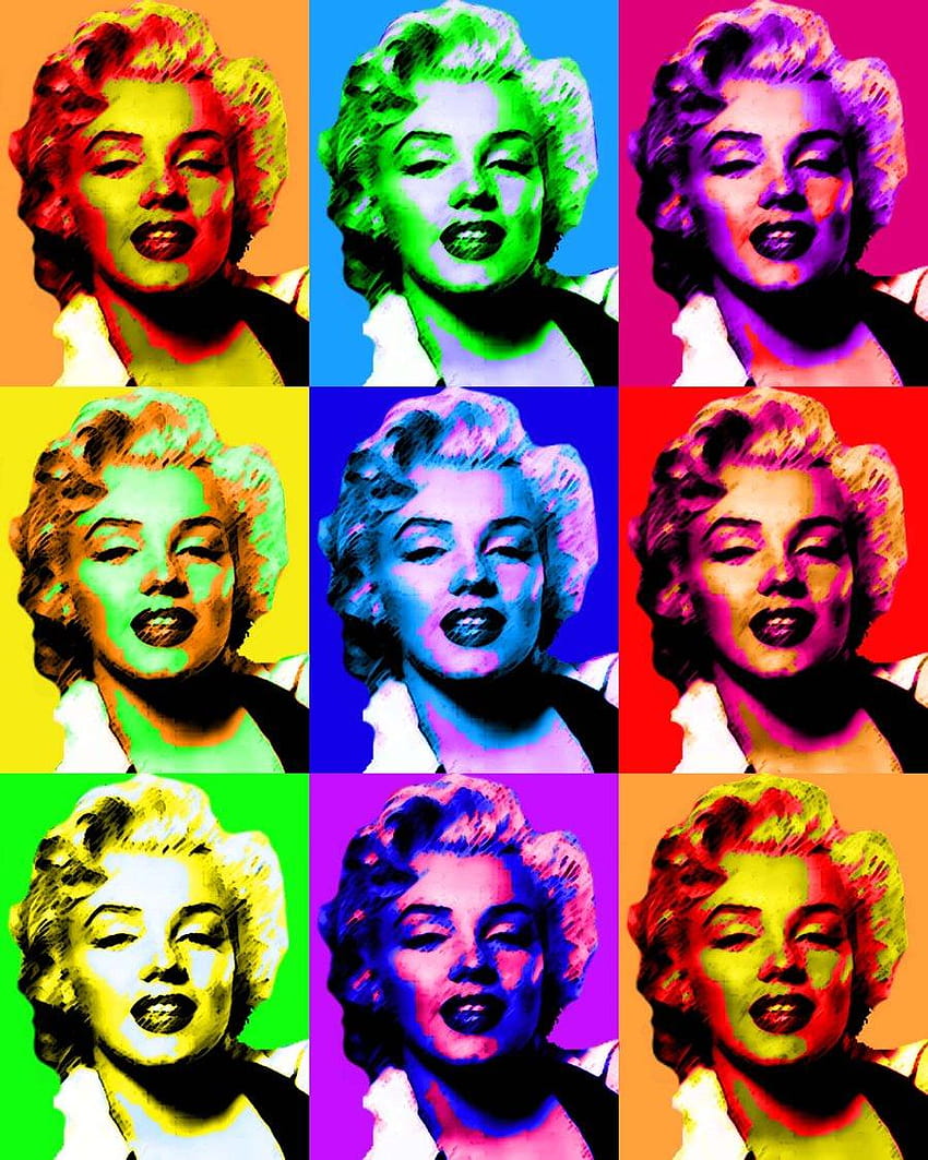 Marilyn Monroe Pop Art, Marilyn Monroe Artística Papel de parede de celular HD