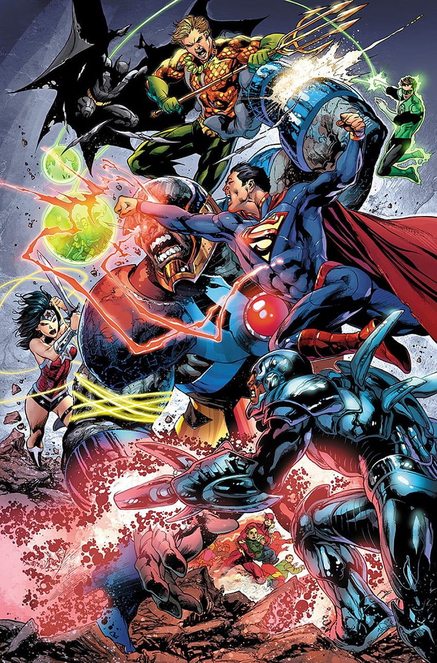 Justice Leaque vs Darkseid by Ivan Reis, justice league vs darkseid HD phone wallpaper