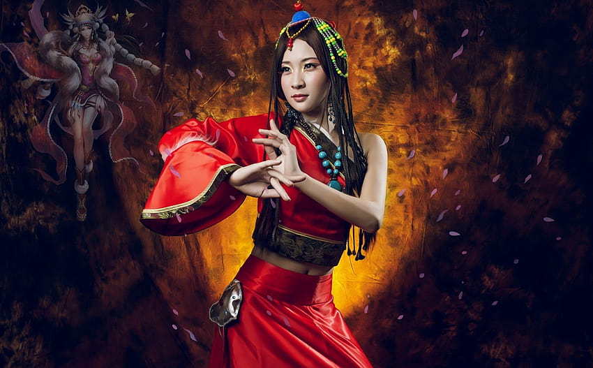 Asian, Women, Model, Fantasy Art / 그리고, asian women art HD 월페이퍼